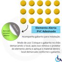 Ver imagem 7 de Elemento Tátil Alerta Pvc Adesivado Amarelo