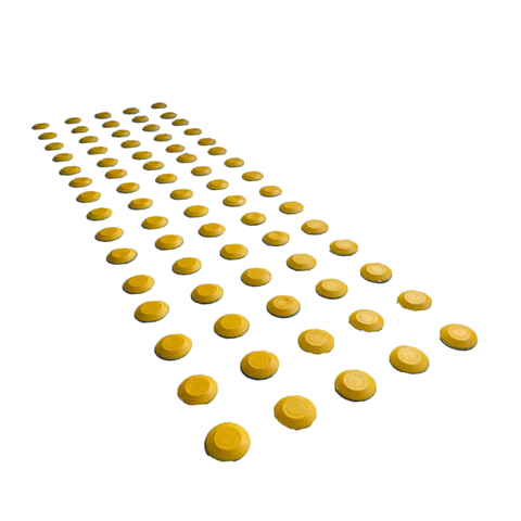 Elemento Tátil Alerta Pvc Adesivado Amarelo