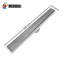 Ver imagem 3 de Ralo Linear Oculto 5cm X 50cm Inox com Tela e Cocho Branco