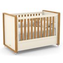 Ver imagem 2 de Jogo de Quarto Infantil Tutto New com Berço e Cômoda 4 Gavetas Off White/Freijó - Matic Móveis