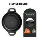 Ver imagem 7 de Kit 3 Travessas Redonda 0,4l + 0,9l + 1,7l em Ferro Fundido Panela Mineira