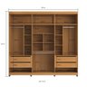 Guarda-Roupa 6 Portas de Giro Puxador 100% Mdf Newton  - 5
