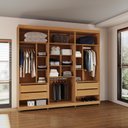 Ver imagem 2 de Guarda-Roupa 6 Portas de Giro Puxador 100% Mdf Newton 