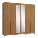 Ver imagem 4 de Guarda-Roupa 6 Portas de Giro Puxador 100% Mdf Newton 
