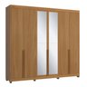 Guarda-Roupa 6 Portas de Giro Puxador 100% Mdf Newton  - 4