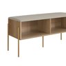 Sapateira Banco Estofada 93cm Pé Metal Oslo - 6
