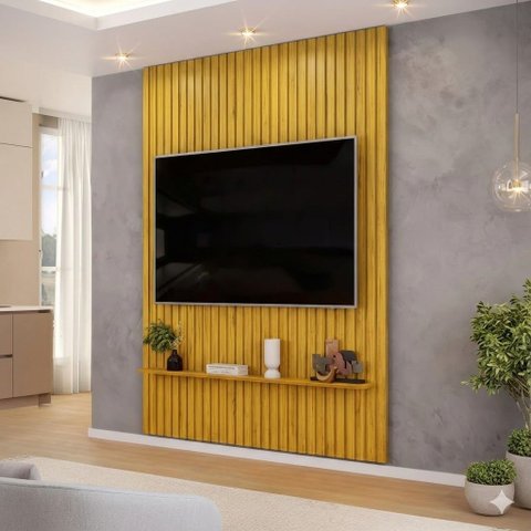 Painel Ripado MDF 183CMX240CM Trento Marrom