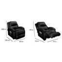 Ver imagem 5 de Poltrona Reclinável p/ Sala Divino Urbany Zero Wall c/ Vibro Massagem Giro e Balanço Courano Marrom 