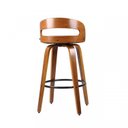 Ver imagem 5 de Kit 5 Banquetas para Cozinha Altas Giratórias Madeira Roma Rivatti