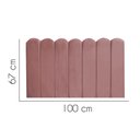 Ver imagem 2 de Painel Estofado Luxo Nuvem Alanis 100cm Solteiro para Cama Box Suede Rose - Gat Magazine