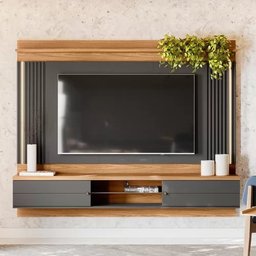 Painel Home 2,00 Linea Barcelona + Kit Fita Led Nature / Chumbo Linea Brasil - 3