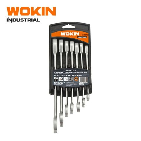 Conjunto de Chaves Combinadas com Catraca 7 Peças Wokin Tools