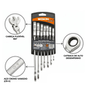 Ver imagem 3 de Conjunto De Chaves Combinada com Catraca - Articulada - 7 Peças Wokin Tools
