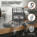 Ver imagem 5 de Conjunto De Chaves Combinada com Catraca - Articulada - 7 Peças Wokin Tools
