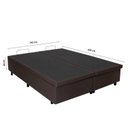 Ver imagem 4 de Cama Box Baú King 193x203cm em Courino