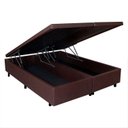 Ver imagem 2 de Cama Box Baú King 193x203cm em Courino B&g