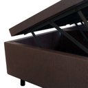 Ver imagem 3 de Cama Box Baú King 193x203cm em Courino B&g