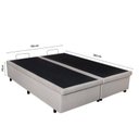 Ver imagem 4 de Cama Box Baú King 193x203cm em Courino B&g