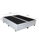 Ver imagem 4 de Cama Box Baú King 193x203cm em Courino B&g