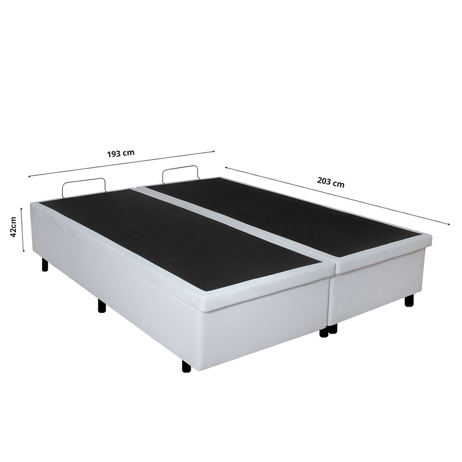 Cama Box Baú King 193x203cm em Courino - 4