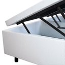 Ver imagem 3 de Cama Box Baú King 193x203cm em Courino B&g