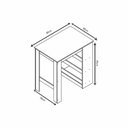 Ver imagem 4 de Mesa Bancada 2 Lugares com Nichos B15 Emovell