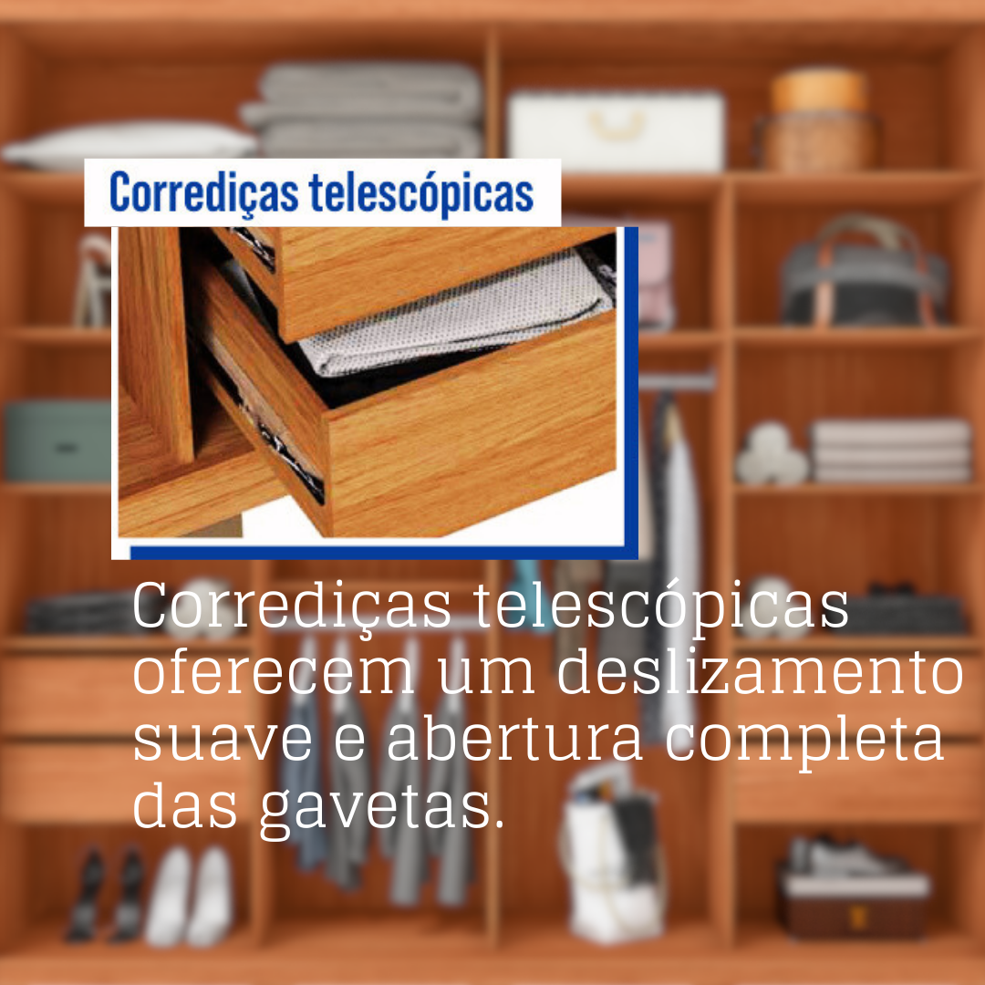 Guarda-roupa Casal Ripado com Espelhos 2 Portas e 4 Gavetas Suburban Espresso Móveis - 11