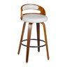 Kit 2 Banquetas para Cozinha Altas Giratórias Madeira Roma Rivatti - 3