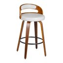 Ver imagem 3 de Kit 2 Banquetas para Cozinha Altas Giratórias Madeira Roma Rivatti
