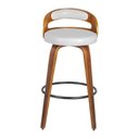 Ver imagem 5 de Kit 4 Banquetas para Cozinha Altas Giratórias Madeira Roma Rivatti Branco