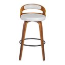 Ver imagem 5 de Kit 5 Banquetas para Cozinha Altas Giratórias Madeira Roma Rivatti Branco