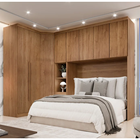 Modulado Casal 8 Portas 100%MDF Cumaru - Novo Horizonte