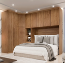 Ver imagem 1 de Modulado Casal 8 Portas 100%MDF Cumaru - Novo Horizonte