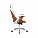 Ver imagem 4 de Kit 10 Cadeiras de Escritório Presidente Giratória com Apoia Cabeça Office Lisboa