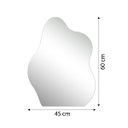 Ver imagem 7 de Espelho Orgânico Nuvem Sala Quarto Banheiro 60x45 Grande Lapidado com Suporte Maquiagem Penteadeira