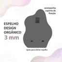 Ver imagem 5 de Espelho Orgânico Nuvem Sala Quarto Banheiro 60x45 Grande Lapidado com Suporte Maquiagem Penteadeira