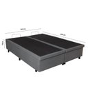 Ver imagem 4 de Cama Box Baú King 193x203cm em Courino B&g