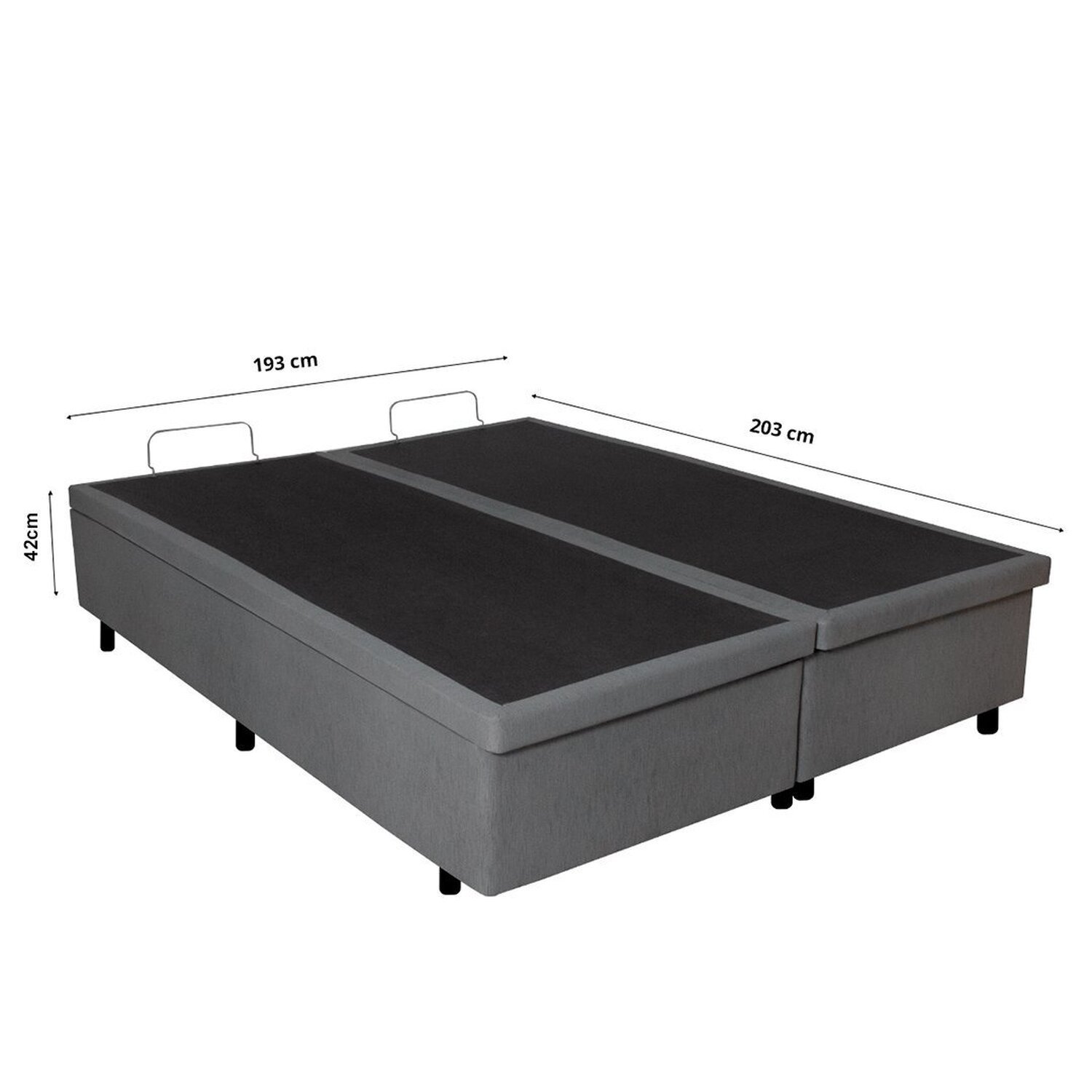 Cama Box Baú King 193x203cm em Courino - 4