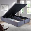 Ver imagem 1 de Cama Box Baú King 193x203cm em Suede