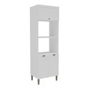 Ver imagem 1 de Paneleiro de Cozinha Americana para Forno e Micro-ondas 70cm 3 Portas Multimóveis Cr20490 Branco