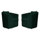 Ver imagem 2 de Kit 2 Poltronas Decorativa Alana Veludo Verde - Londrilar