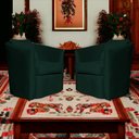 Ver imagem 1 de Kit 2 Poltronas Decorativa Alana Veludo Verde - Londrilar
