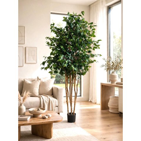 Árvore Artificial Realista para Sala Planta Toque Real 1.90m, Plantas Artificiais.