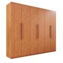 Ver imagem 2 de Guarda-roupa Casal 6 Portas 4 Gavetas Atlanta 100% MDF
