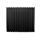 Ver imagem 1 de Cortina 6,00x2,50 Sala Quarto Cozinha Varão Tecido Jacquard: Preto
