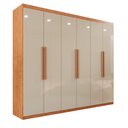 Ver imagem 2 de Guarda-roupa Casal 6 Portas 4 Gavetas Atlanta 