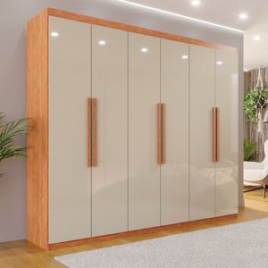 Guarda-roupa Casal 6 Portas 4 Gavetas Atlanta 100% MDF