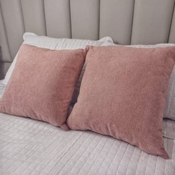 Kit 2 Capas para Almofada em Bouclé Quadrada Várias Cores Cor:rose - 3