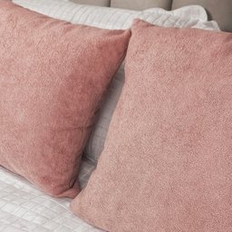 Kit 2 Capas para Almofada em Bouclé Quadrada Várias Cores Cor:rose - 2