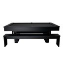 Ver imagem 2 de Mesa de Sinuca e Jantar com 2 Bancos - 2,20x1,20 - Preto